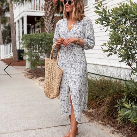 Splendid x Cella Jane Floral Printed Midi Dress - Picture 10 of 11